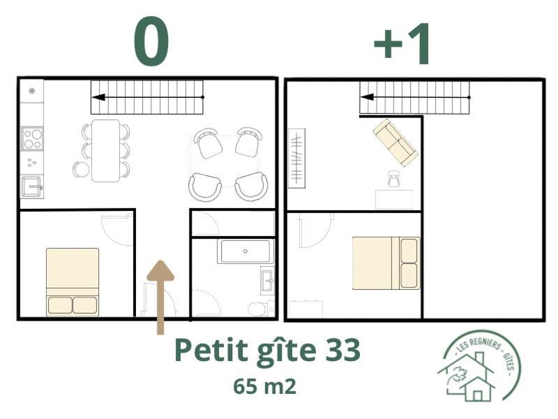 Les Regniers - 2 Gites Voisins Pour Familles Et Groupes Eynesse Exteriör bild